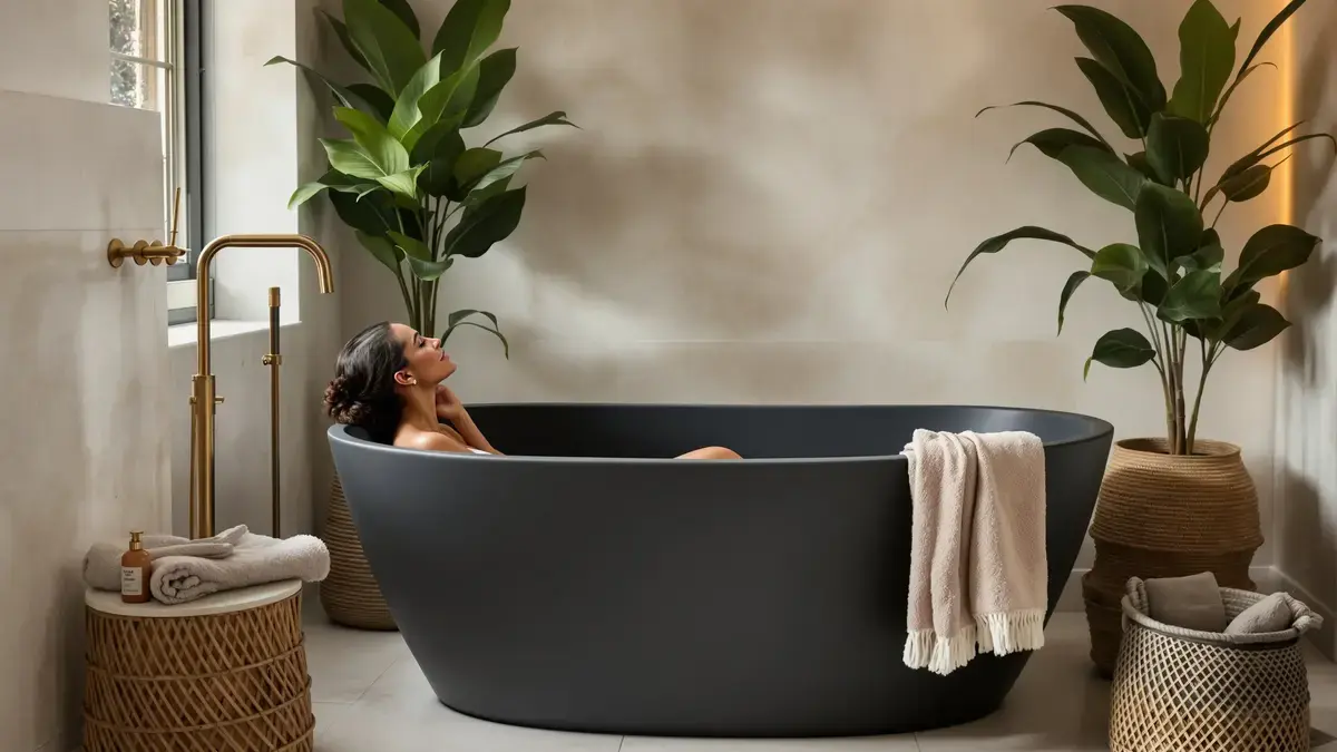De badkamertrend van 2026 zet het witte bad dat velen tijdloos vinden ter discussie
