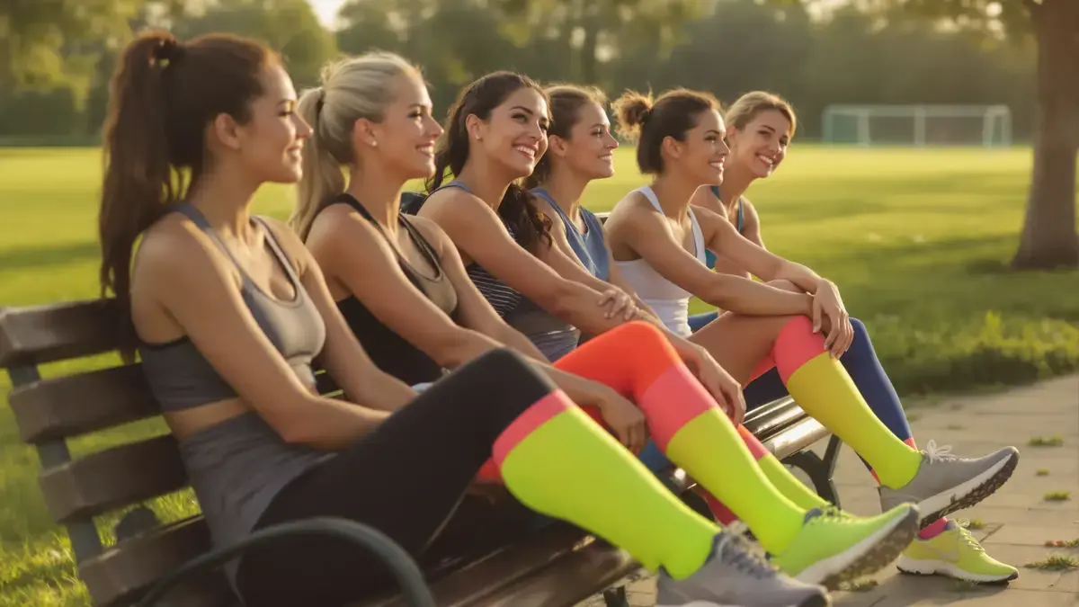 Compressiekousen, een genegeerde trend, worden onmisbaar voor ervaren sportvrouwen