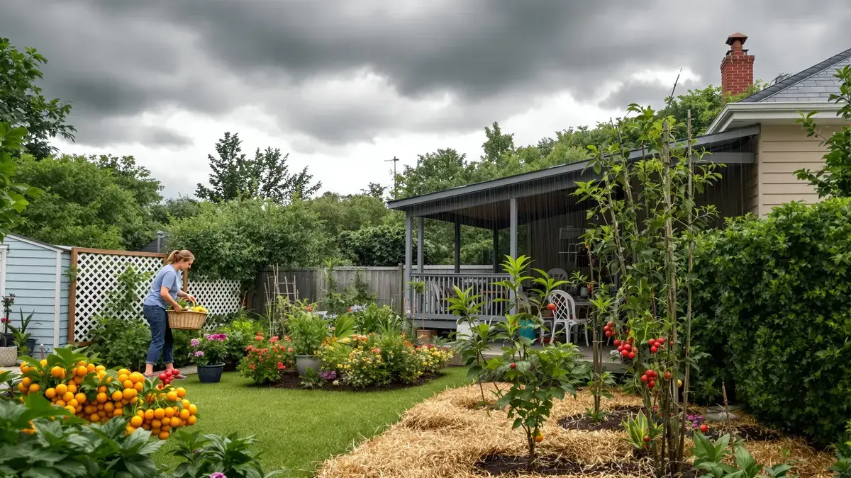 8 voorzorgsmaatregelen in de tuin voor een storm om schade te beperken
